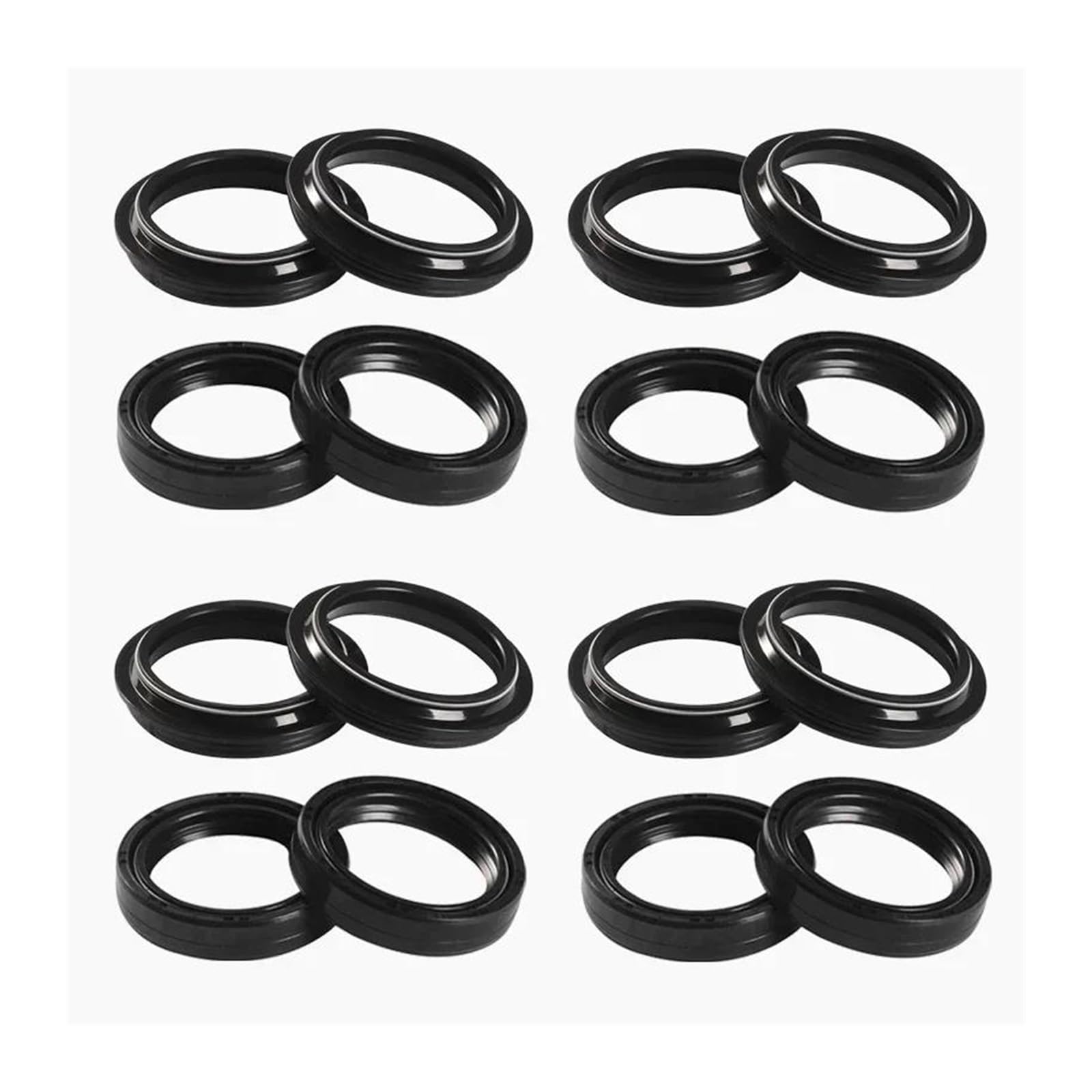 Amortiguador Delantero Horquilla Eje Amortiguador Retenes Aceite Tapa Para SUZUKI DL1000 Para V-STROM 1000 GSX1000 GSX1000S(8pc Seal 8pc Cover)
