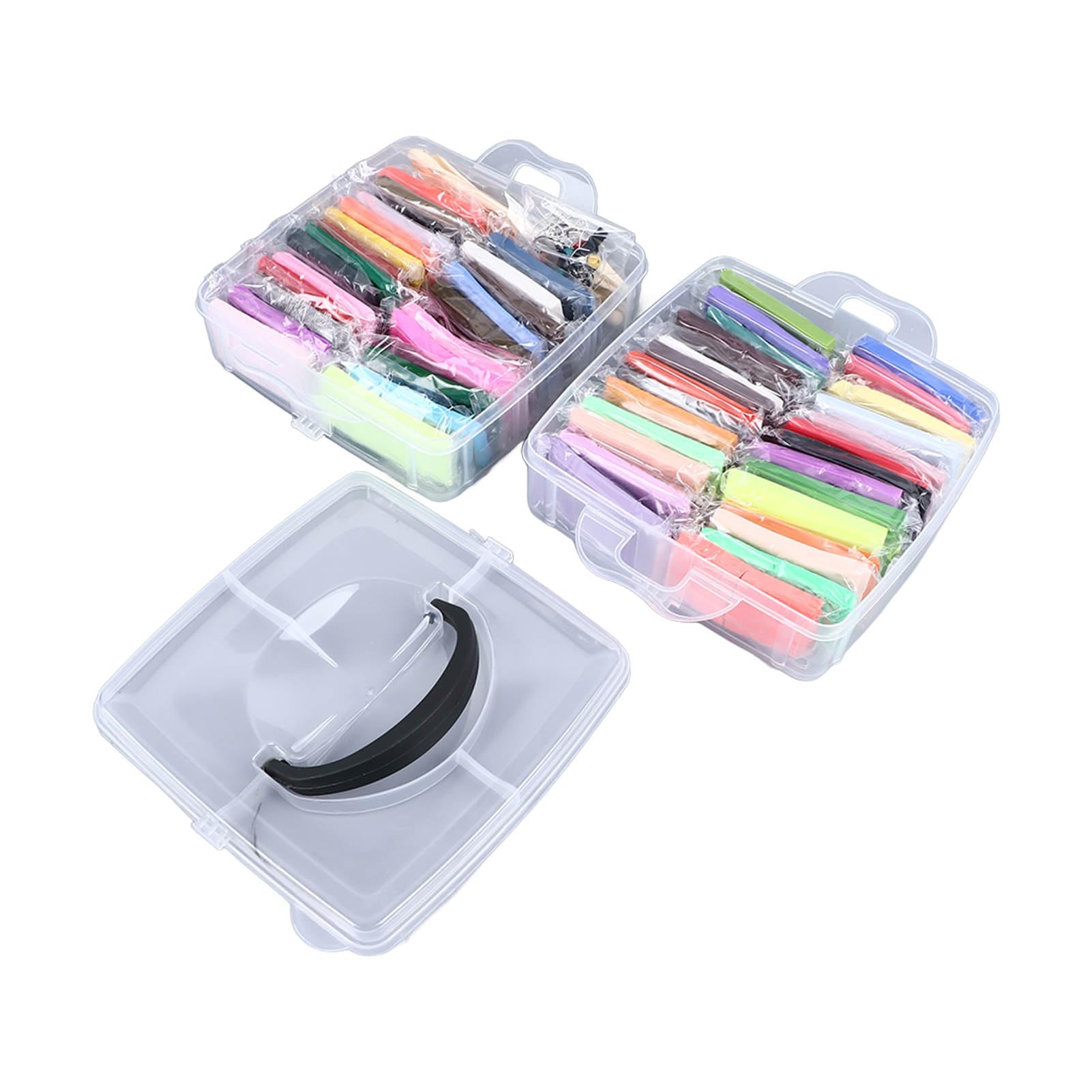 Kit di Argilla Polimerica Essiccata All'aria da 50 Colori con 5 Strumenti per Scolpire Argilla Polimerica Morbida e Leggera per Bambini Dai 3 Anni in su Regali in Classe e per la