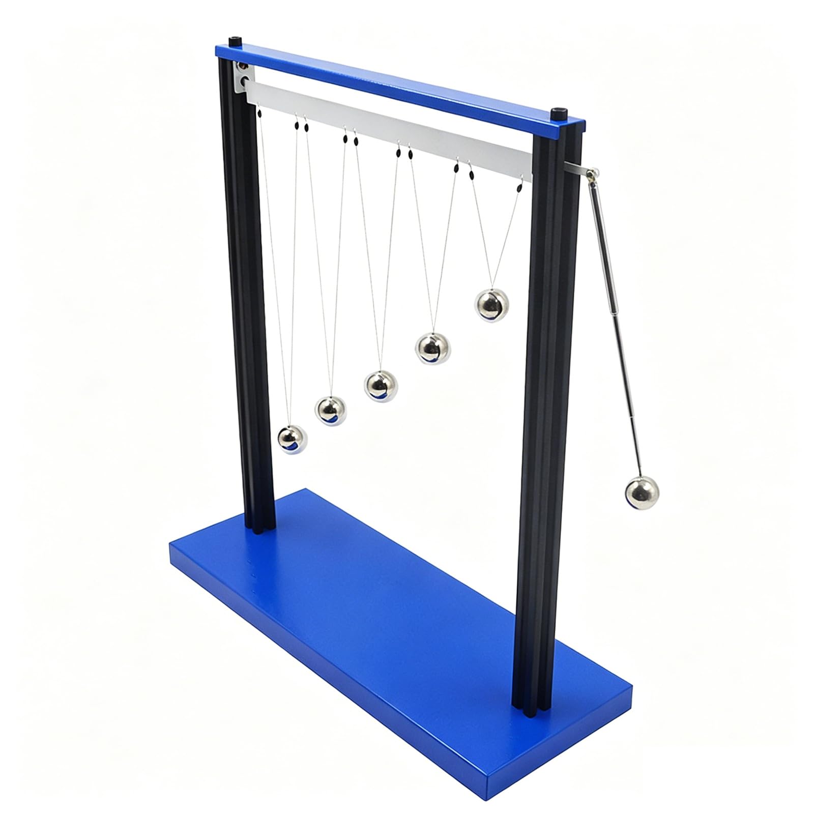 WLSYX Pendulum Resonance Demonstrator, Pendulum Ball Type Physics Experiment Equipment With 5 Steel Balls(dia 20mm), Improve Classroom Learning Efficiency, For Physics Lessons, Experiment