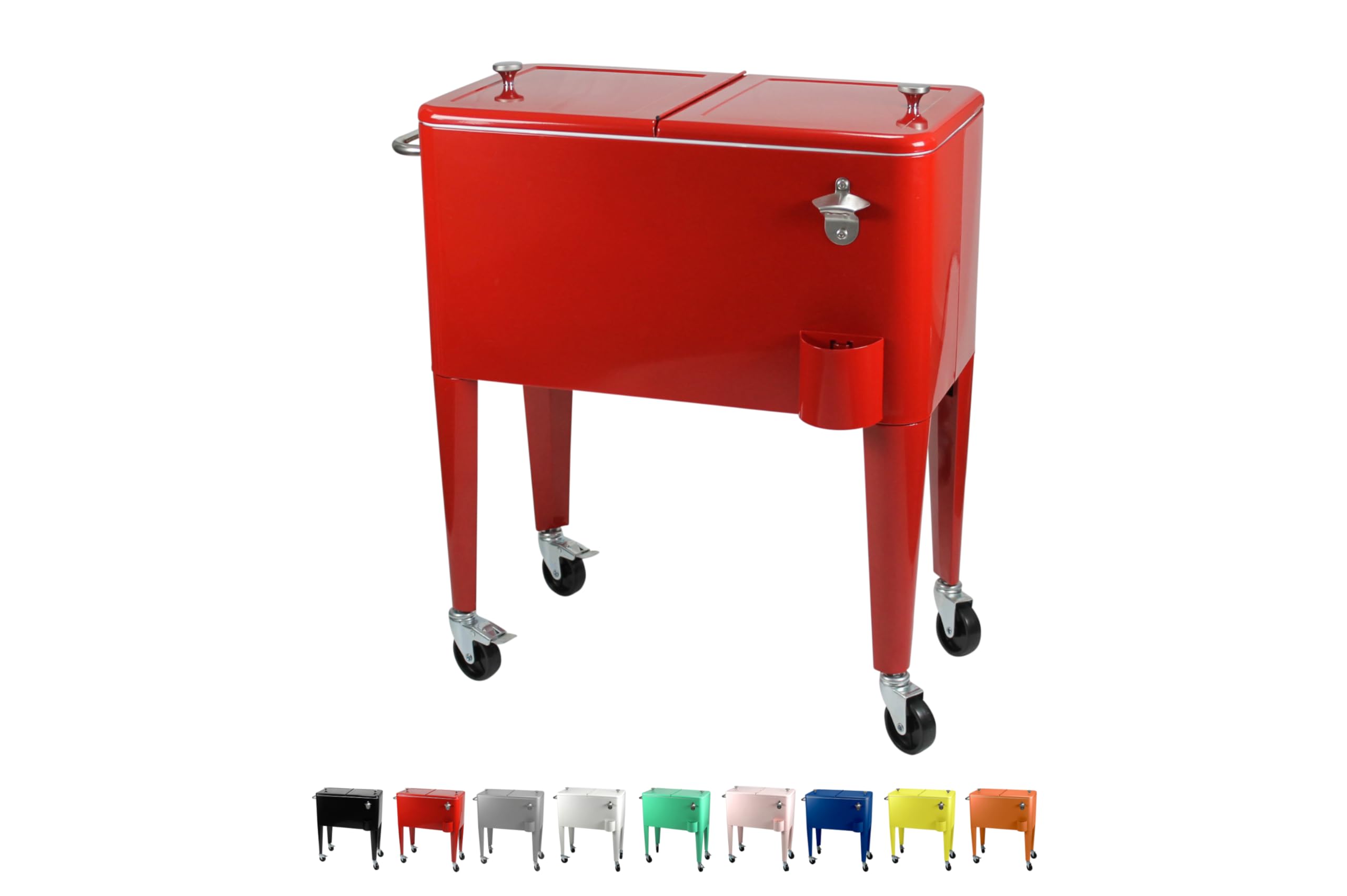 Kailua Cooler - Fridge for Drinks - Cooling Box - Fridge Box - Portable Fridge - Drinks Trolley - Mobile Bar Trolley - Refrigerator