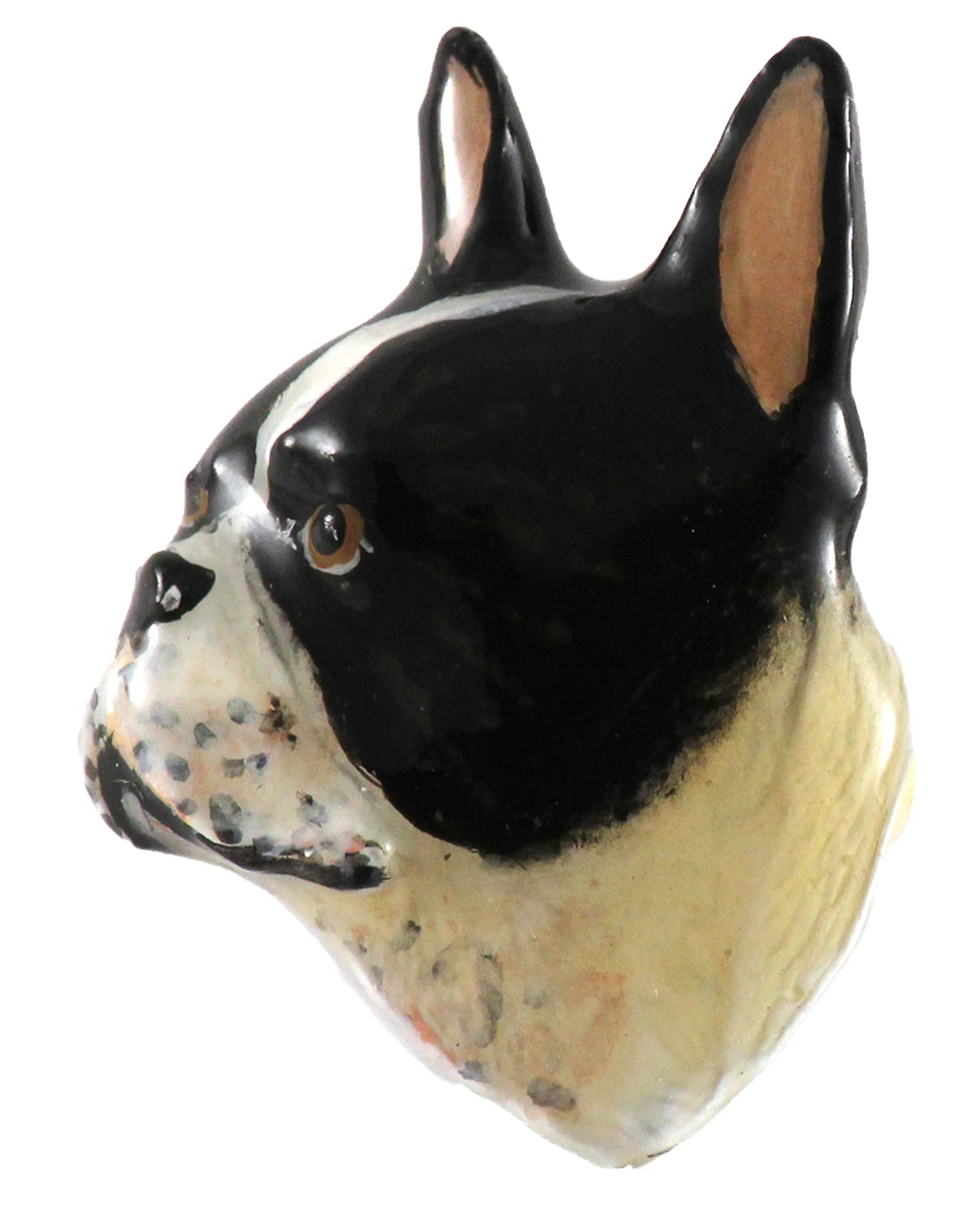 Creative Pewter Designs Boston Terrier Pin, Hand Painted, DP034, 1 Inch, Handmade in The USA, Realistic Terrier Dog, Metal, Lapel Pin, Hat Pins, Hat, Brooch, Gift, Over 90 Dog Breeds Available