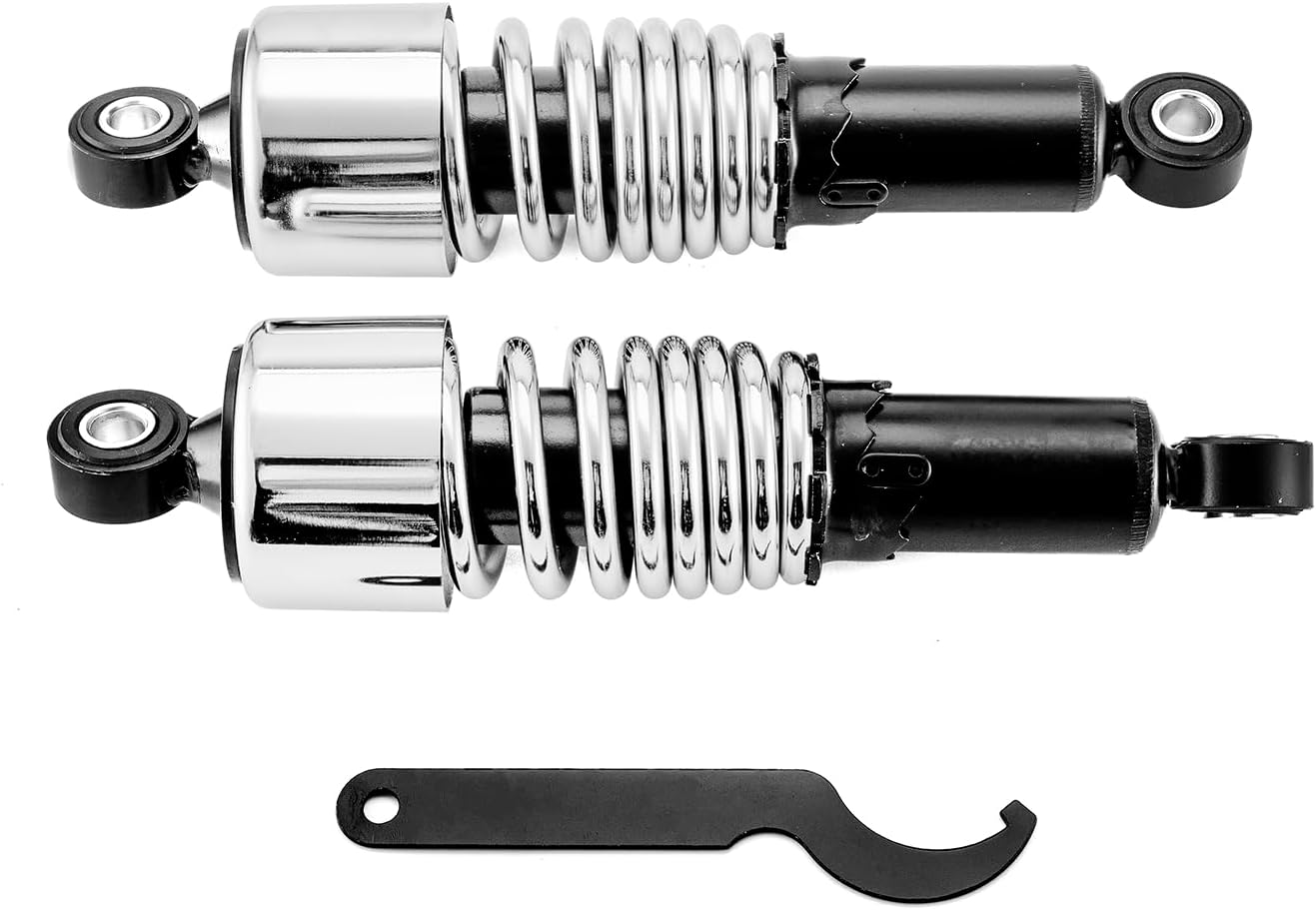 Mofun Preload Adjustable 10.5" Rear Shocks Lowering Compatible with Harley Touring Road King Street Electra Road Glide Tour Glide 1984-2026