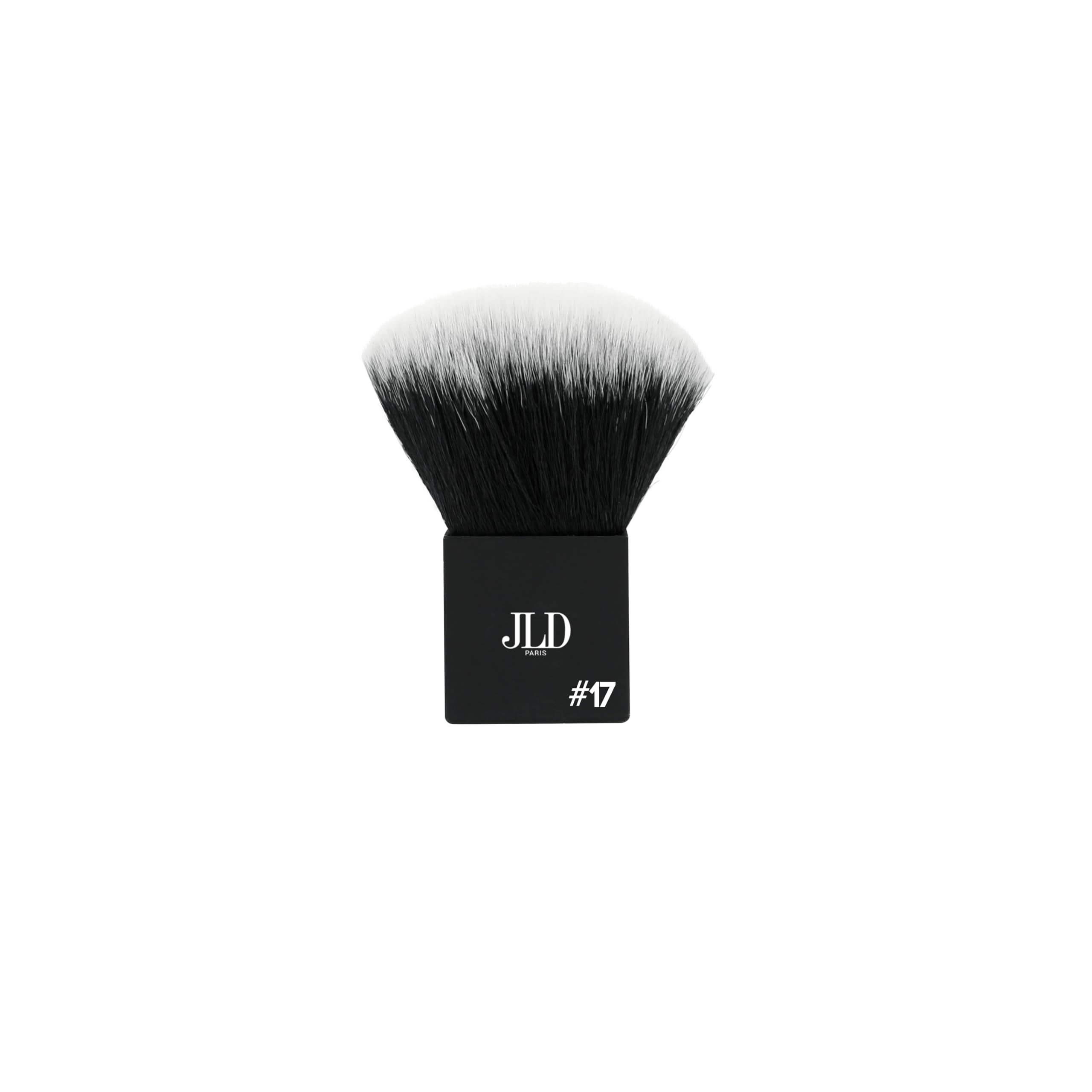 Jean Louis David Pro HD #17 Face Powder Brush Kabuki Makeup Vegan Synthetic Hair, Black