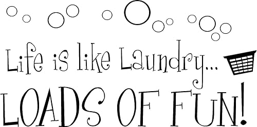Life is Like Laundry Montones de divertidos refranes de pared de arte mural