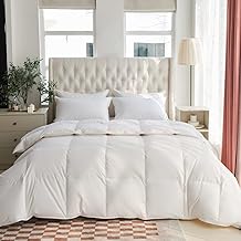 Yorklinen– Bedding Duvet Comforter Queen Size– Breathable Down Alternative Duvet with Loops– Machine Washable– Soft & Warm All Season Duvet Insert – 240 TC Shell 100% Cotton – Oeko TEX Certified