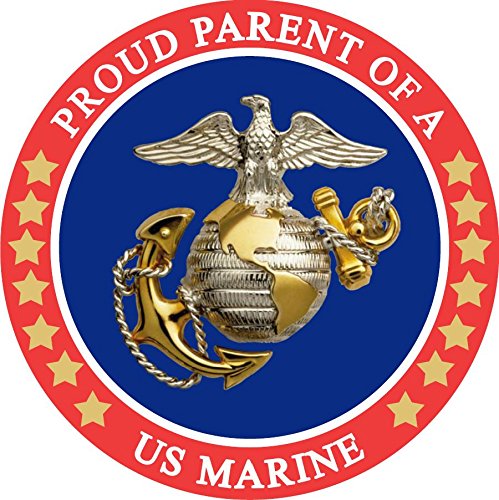 Flexible Magnets Proud Parent of a US Marine Circle Magnet - Weather and UV Resistant from