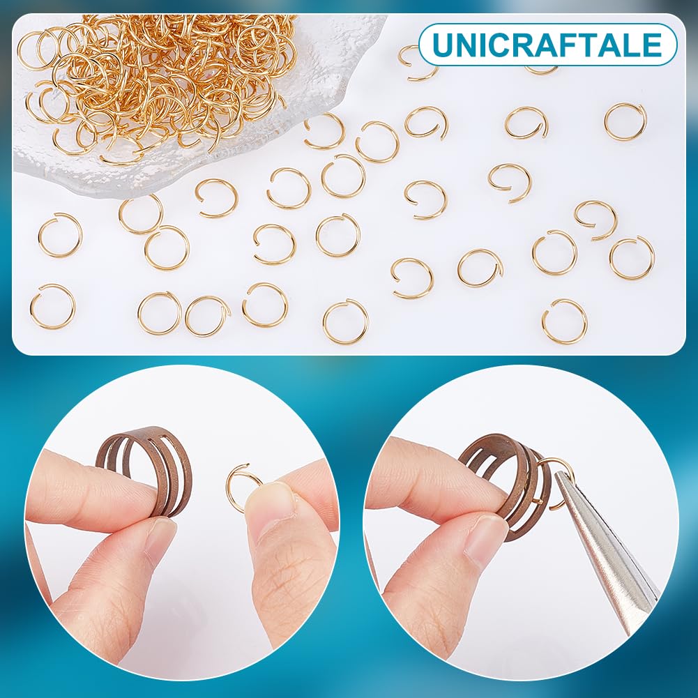 UNICRAFTALE Environ 400 pièces 8/10/12/15mm Anneau de Saut Doré Anneaux UNICRAFTALE Environ 400 pièces 8/10/12/15mm Anneau de Saut Doré Anneaux