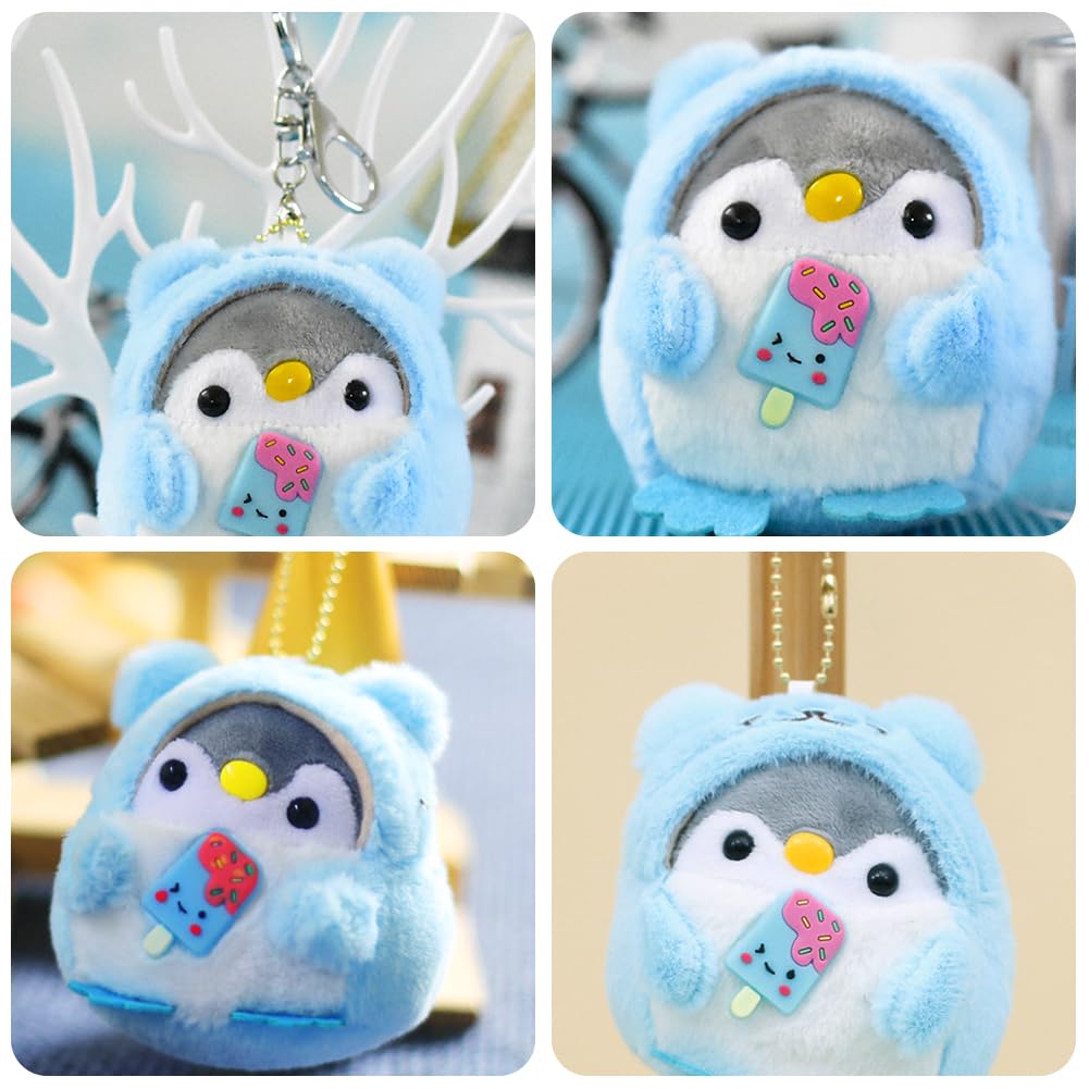 OVYALCJ Penguin Plush Toys, 2PCS Soft Stuffed Animal Pendant Hanging Ornaments - Image 3