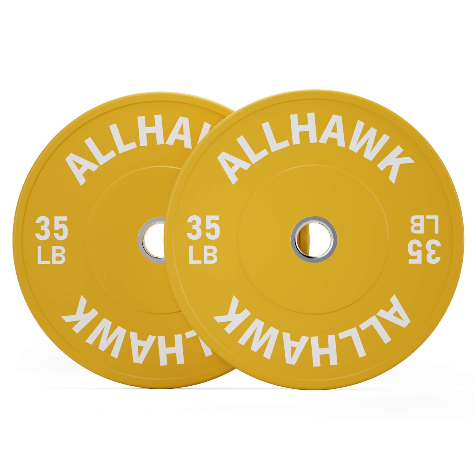 Colored Olympic Weight Plates, 2-inch Rubber Bumper Plate Set for Home Gym Barbell Weight Lifting and Strength Training