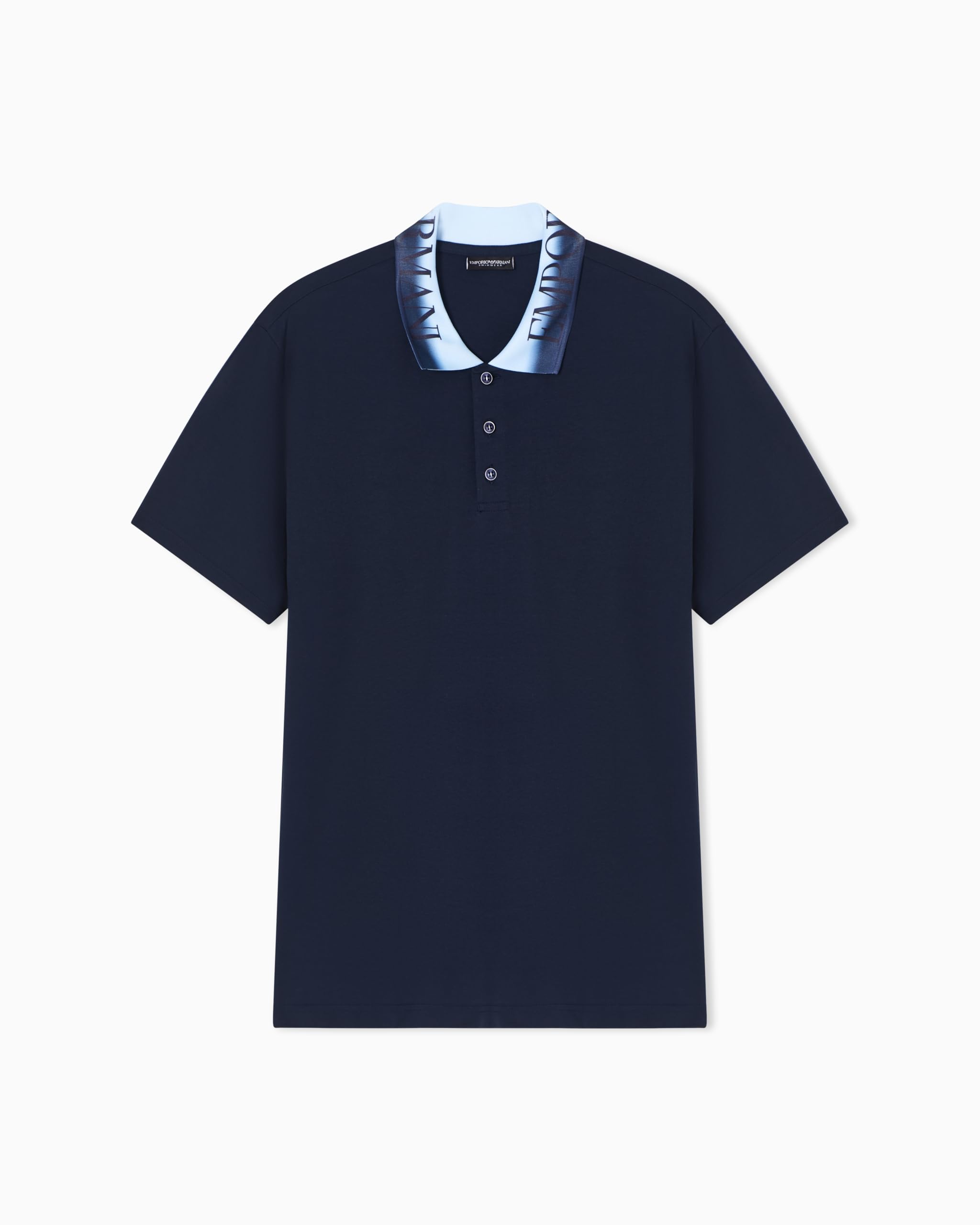 Emporio Armani Men's Armani Blue Logoband Polo Blue Xl