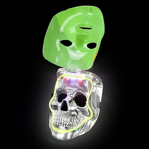 Miniatura 4 de Máscara doble con diseño de Mardi Gras Fat de 8.0in