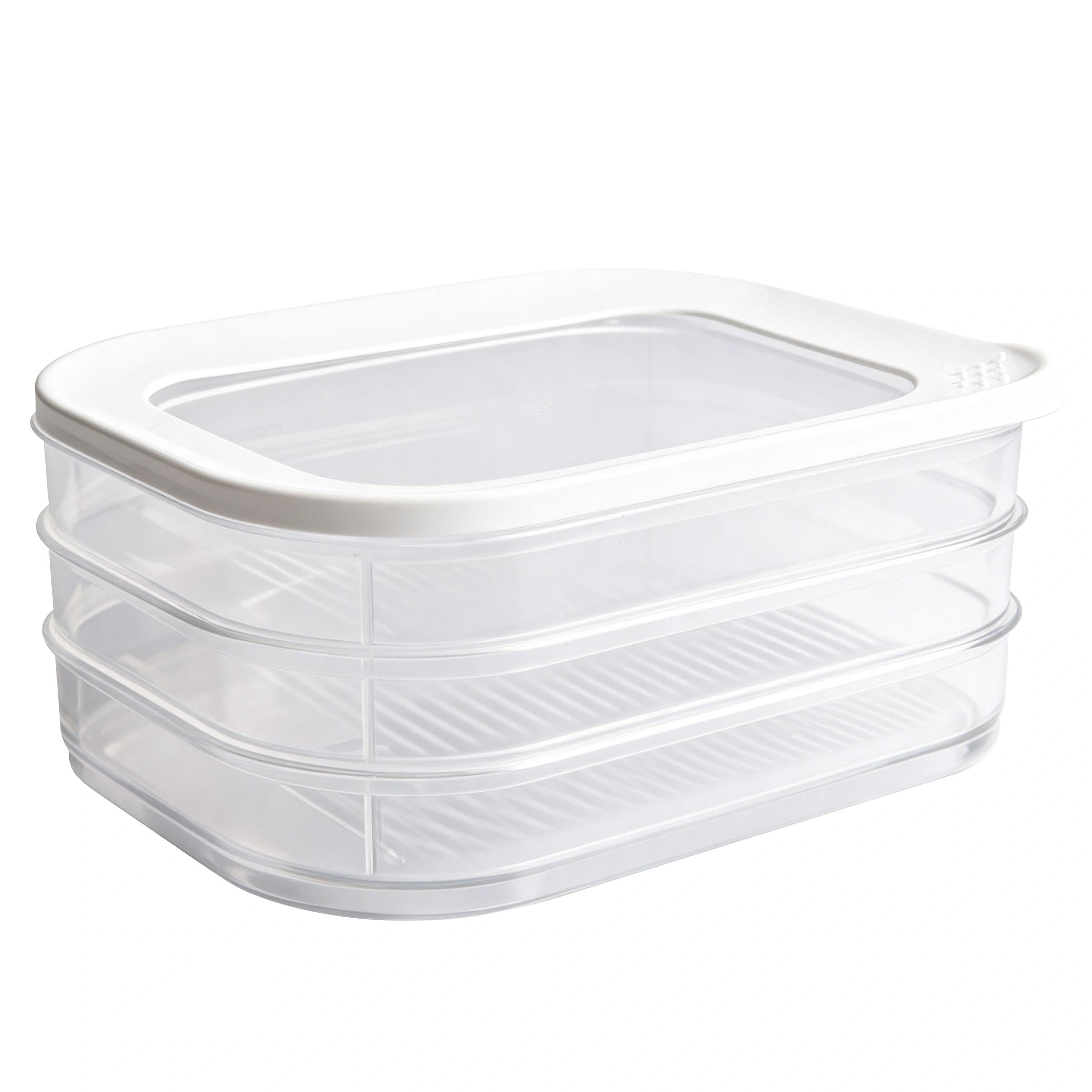 MKDTKY 3-Layer BPA-Free Deli Meat Container with Lid, Stackable