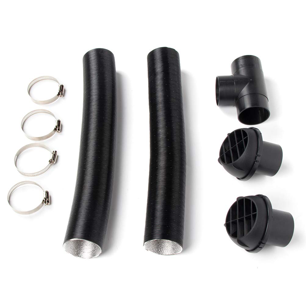 Buy OCPTY 60mm Car Heater Pipe Duct Warm Air Outlet Vent Hose Clips T