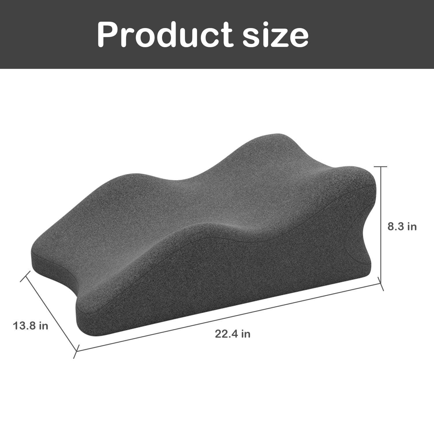 Almohada de cuña de cama para dormir, almohada triangular para apoyo de espalda, reflujo ácido, ronquidos, cuña de espuma para dormir, elevación de espalda, piernas y rodillas