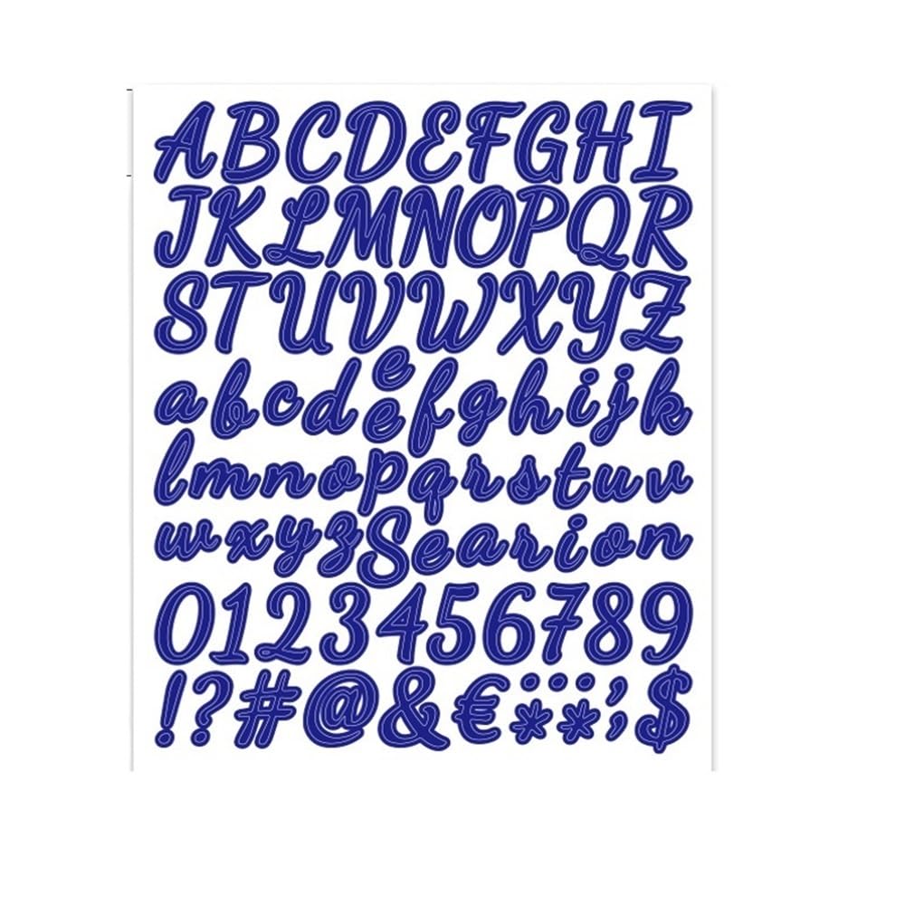 10 Sheets Large Alphabet Stickers - Self-Adhesive Letter & Number Kit for Crafting and Decoration(Color6)