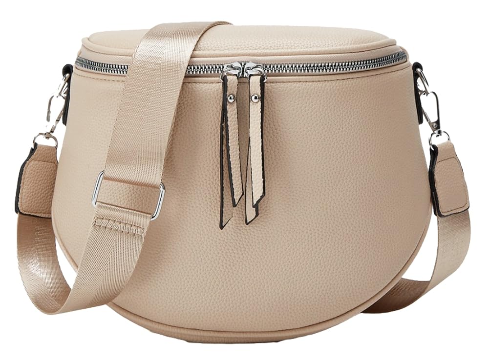 Womens Vintage Vegan Leather Shoulder Bag Small Crossbody Sling Purse Handbags Chest Satchels