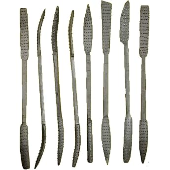 BENSON 8x Rasp File Set for Wood, Soapstone Files, Rasps