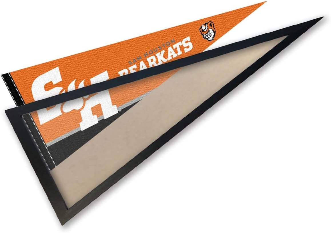 College Flags & Banners Co. Sam Houston State Pennant and Wood Pennant Frame