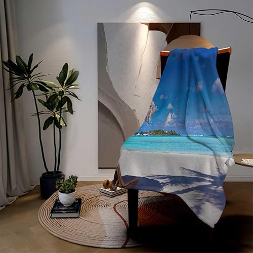 Miniatura 3 de Manta pequeña con diseño de paisaje, manta creativa para cama, sofá, silla, 30 x 40 pulgadas