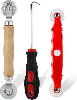 Screen Roller Tool Window Screen Door Repair Kit 3PCS Screen Rolling with Bearing Spline Tools, Screen Repair Tool Spline Roller for Installing Door Screen