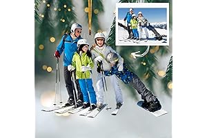 Customize Snowboard Christmas Photo Ornament for Ski & Snowboard Lovers