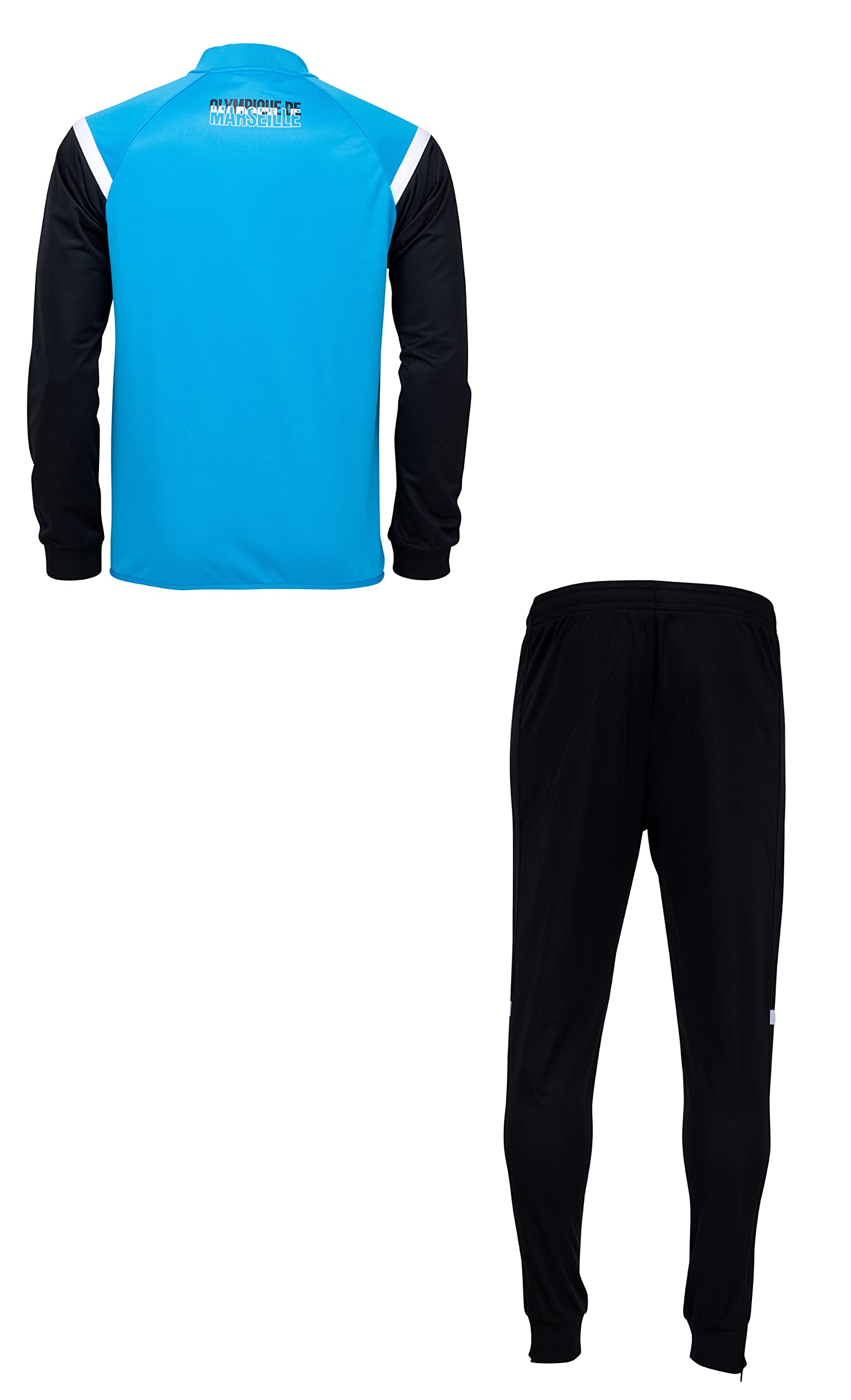 Puma - OM Pantaloni da allenamento 781542 Bleu Roi Jaune Fluo