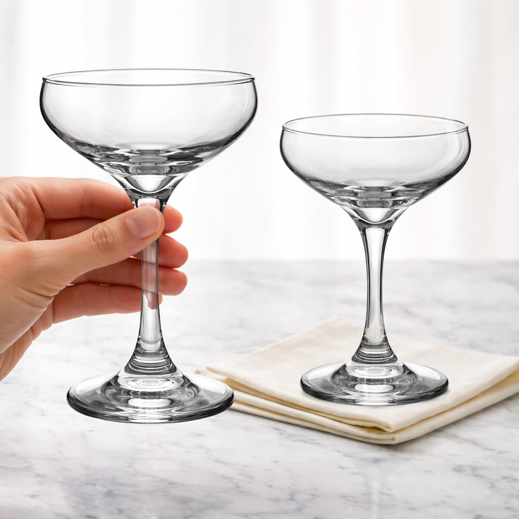 Algonquin Round Table Cocktail Glasses - Vintage Set -6