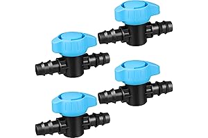 JAYEE Drip Line Irrigation 1/2 Inch Shut Off Valve: Control Water Flow in Your Garden