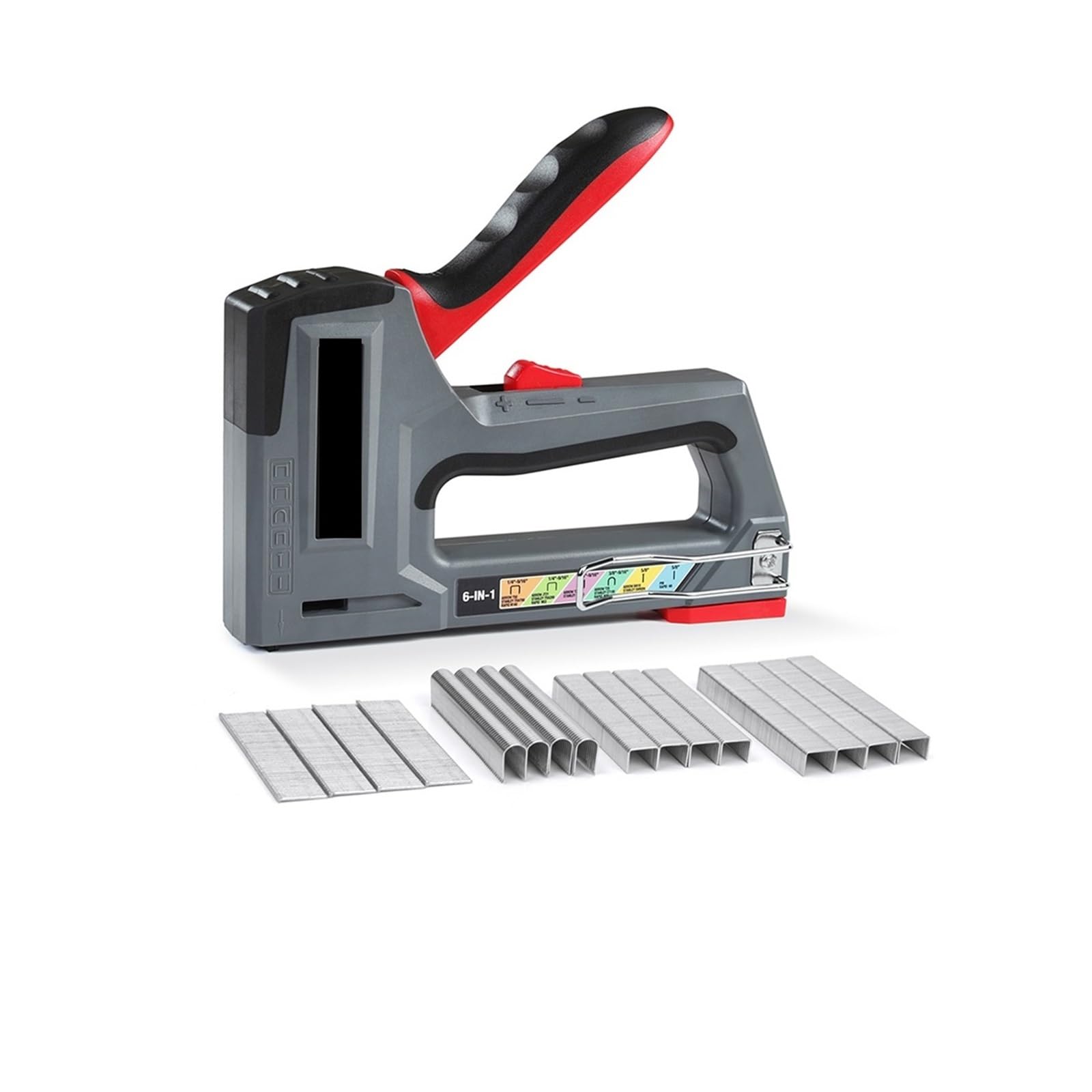 Pistola de clavos, Grapadora de alta resistencia 6 en 1 3, V, recargable, inalámbrica, for renovaciones decoración del hogar, tapicería y(7500 PCS Staples)