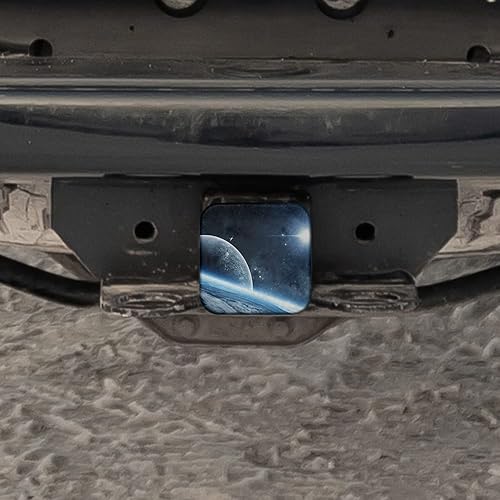 Vista 31 de Swono Cubierta de enganche de remolque de colibrí para receptores de 2 pulgadas, hermosas flores rosadas de jardín colibrí pájaro de goma receptor