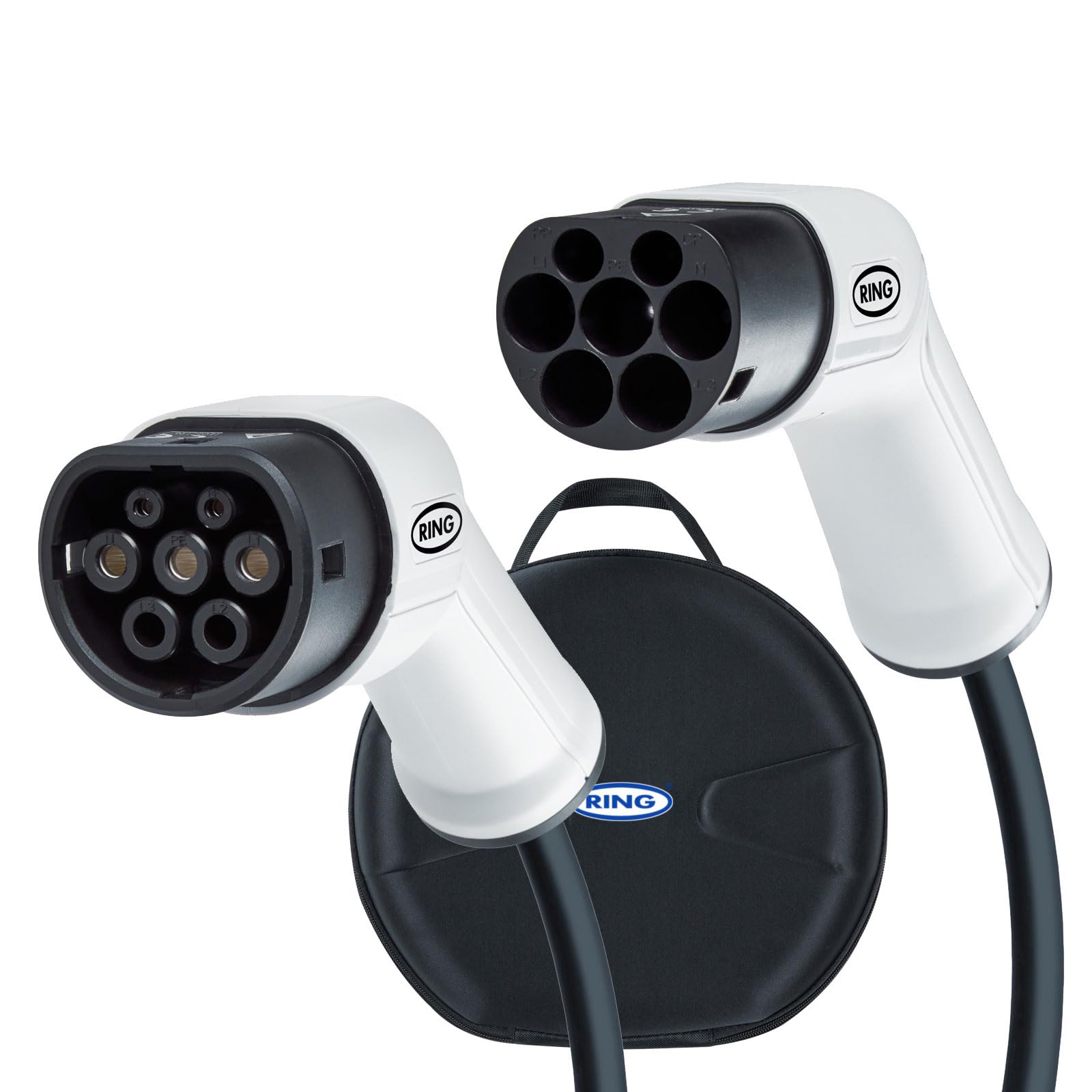 RING Automotive Electric Vehicle Charging Cable 1 Phase Type-2 to Type-2, 16A, 230V, 3.7 kW