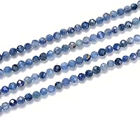 Vista 25 de Adabele - 1 hebra de piedra preciosa curativa natural de lapislázuli crisocola de 0.118 in (0.12 pulgadas), cuentas sueltas redondas facetadas