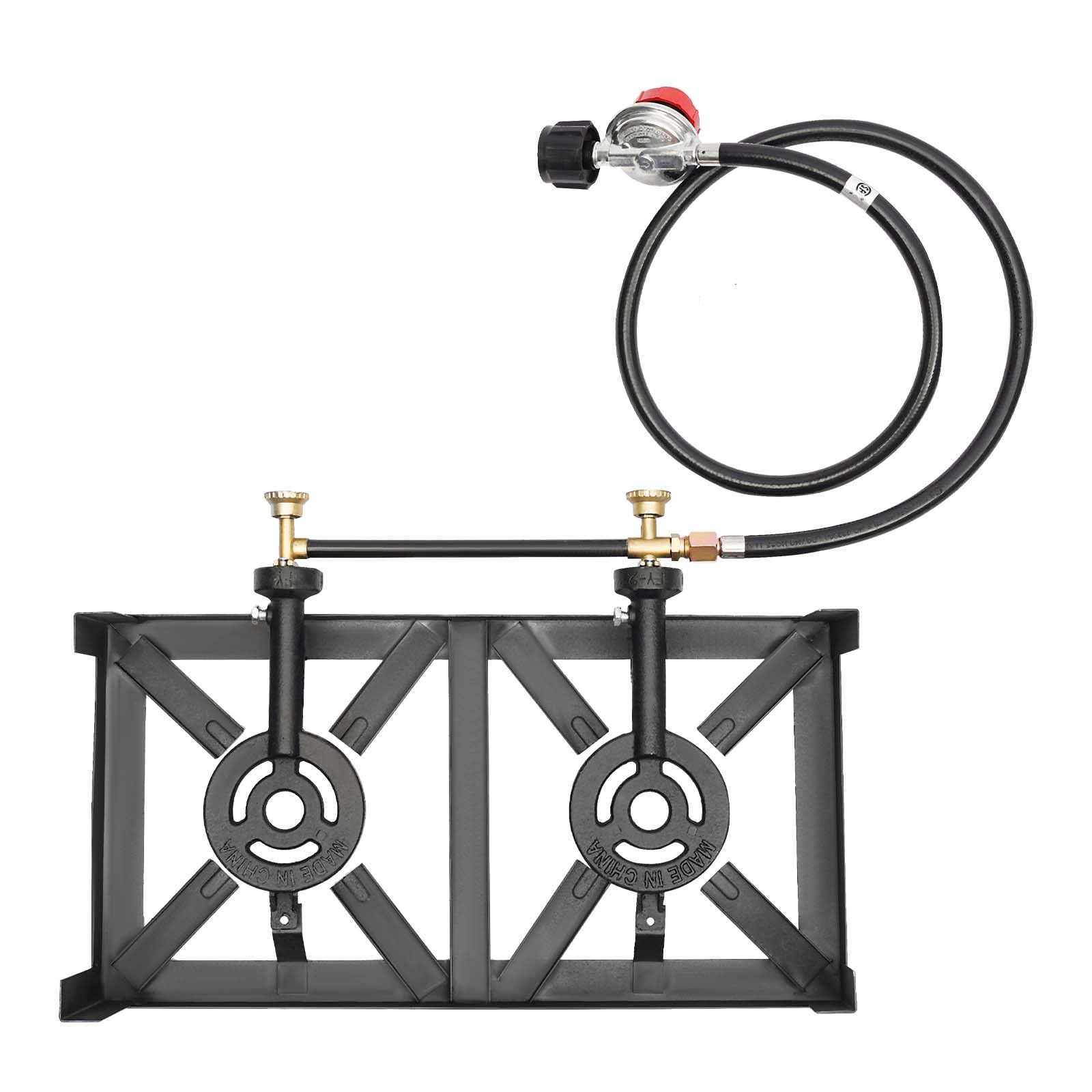Réchaud à gaz avec 2 cartouches - Réchaud de camping 8 kW - Réchaud à gaz avec mallette de transport - Réchaud à cartouche - Réchaud à gaz pour camping, jardin extérieur