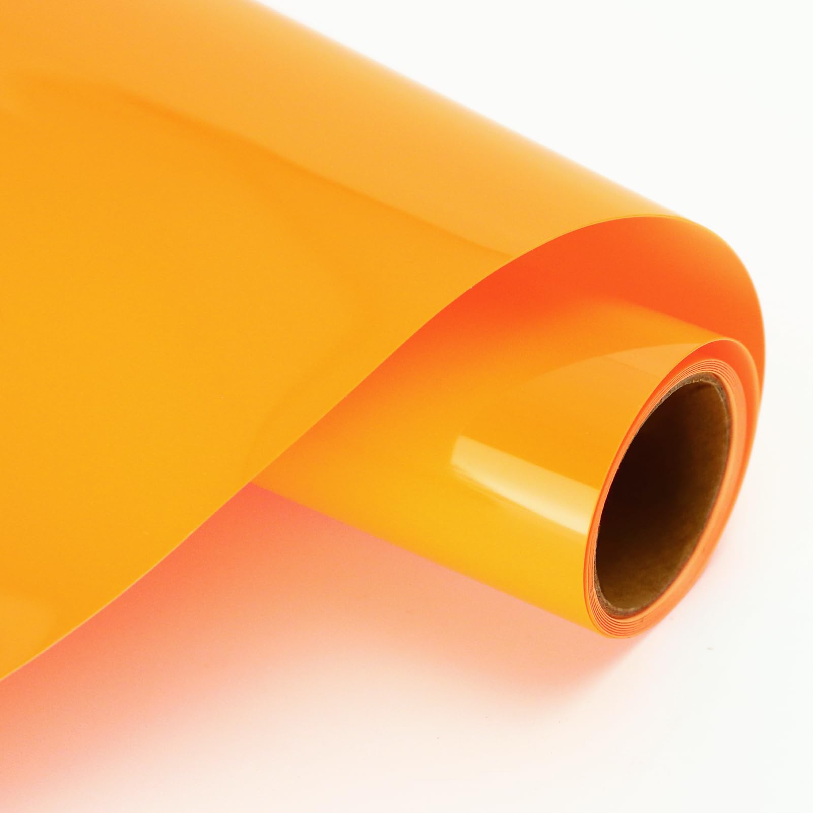 3D Puff HTV, 10inch x 3.3feet 3D Puff Heat Transfer Vinyl Roll, Orange Yellow 3D Puff Iron On Vinyl for DIY T-Shirt Clothes Bag Pillow Textile Fabric, Puff Foaming HTV Vinyl