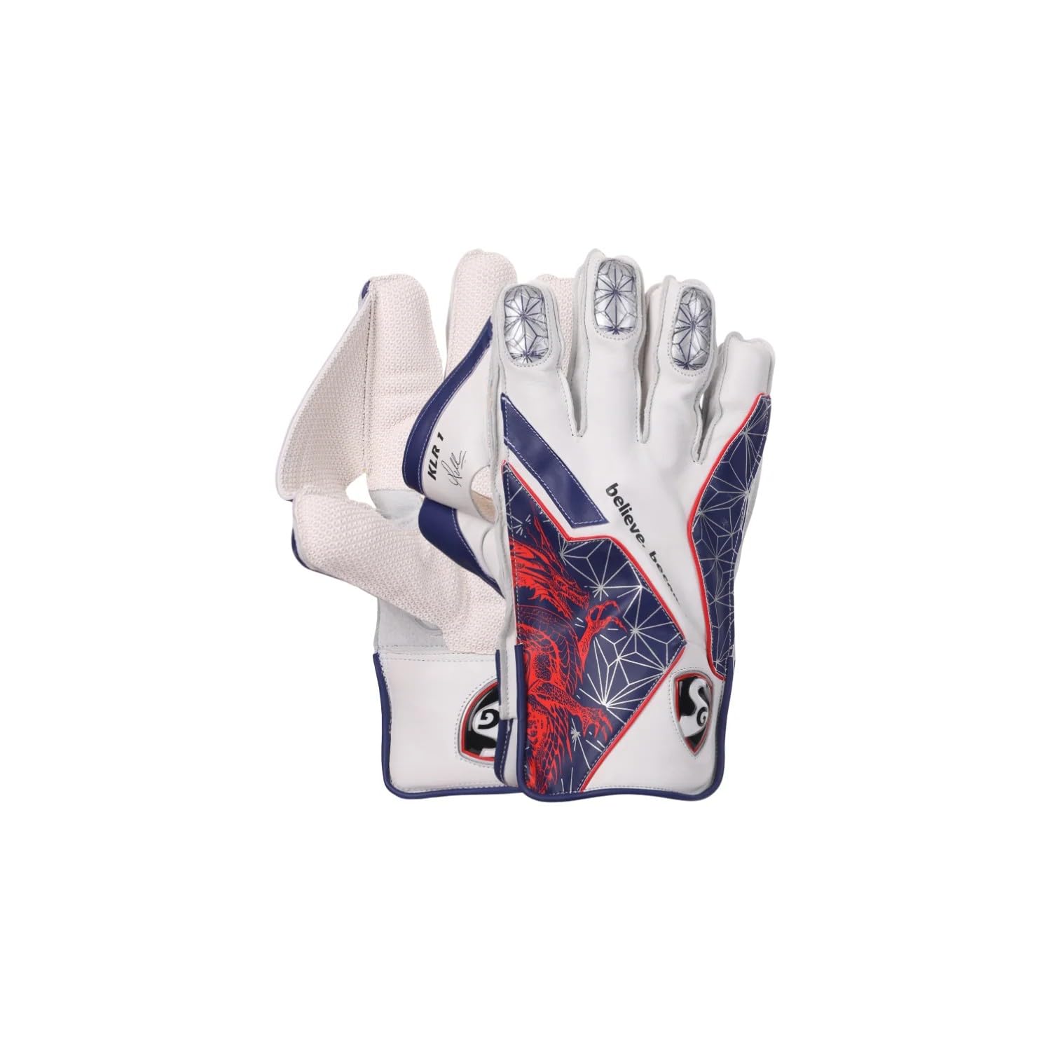 SG KLR 1 Wicket Keeping Gloves – Professional Grade, Superior Grip & Protection with Full Leather Palm for Maximum Performance Behind The Stumps (Adult)-image-26