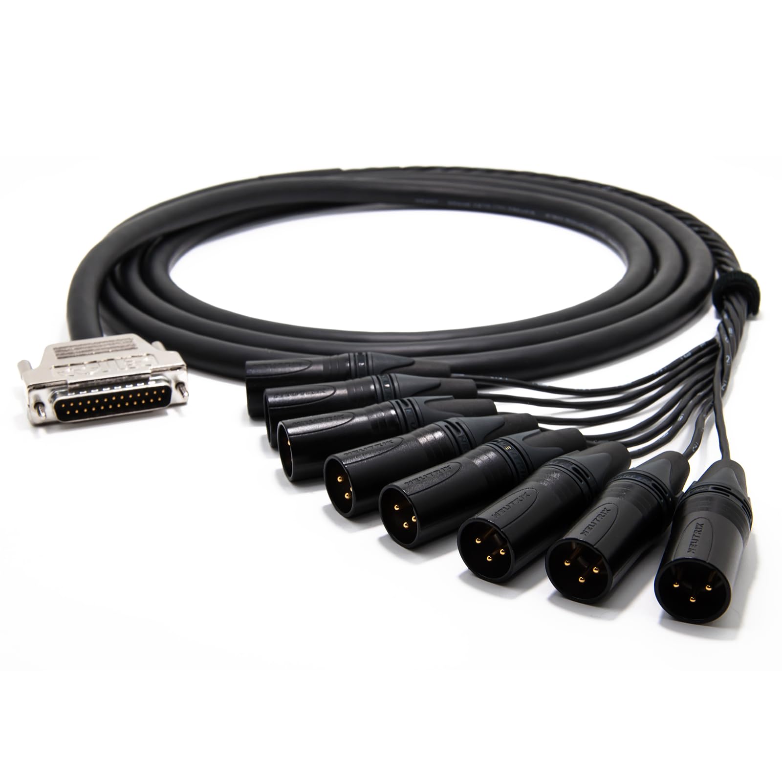 enoaudio Mogami 2932 8 Multicore Analog Kabel Breakout | Gold D-Sub 25 - Neutrik XLR male | HiFi, 1,5 m