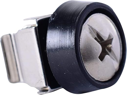 WIRED SOLUTIONS Cage Nut & Washer Mount Screw Black (100 Pcs)