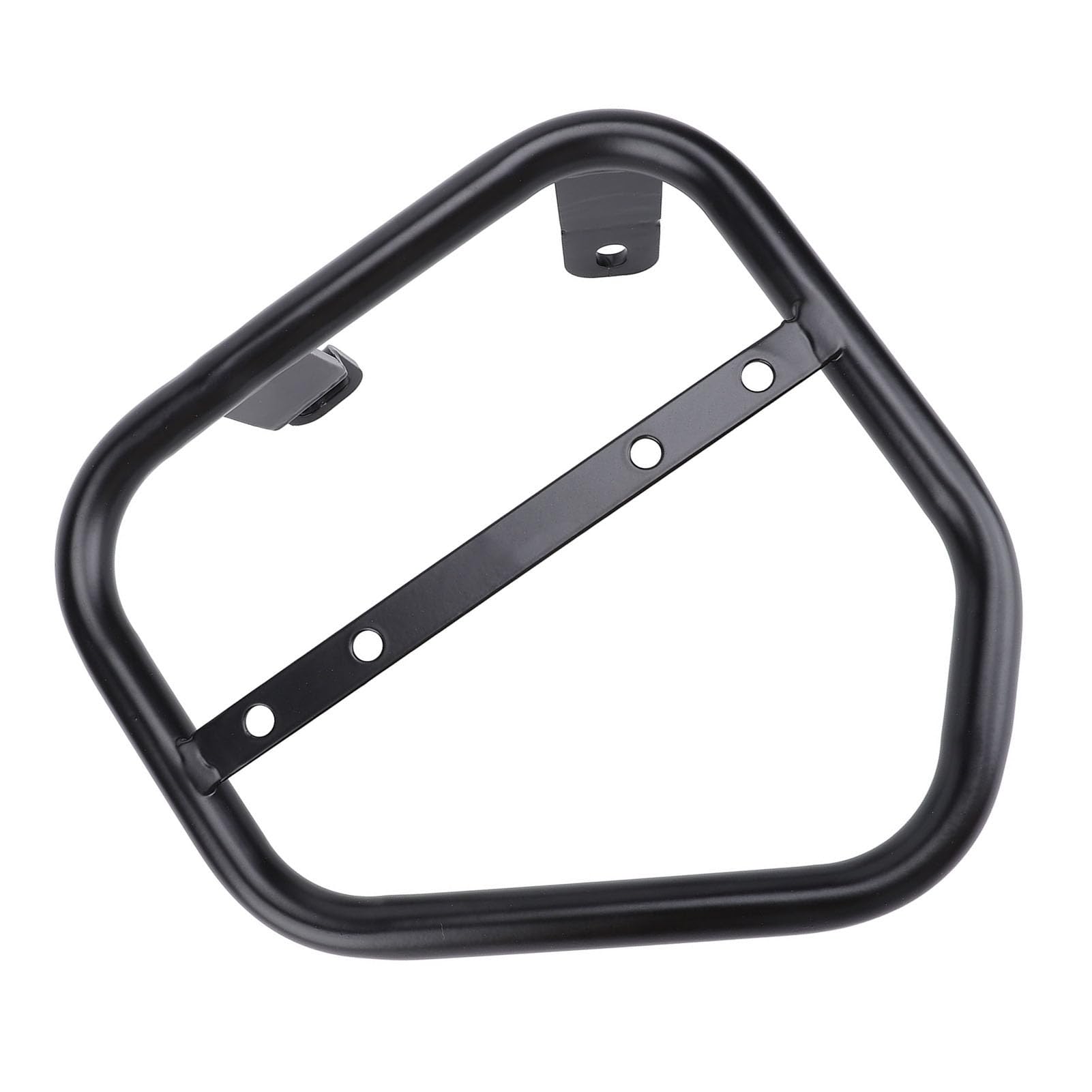 Cocoarm Motorrad-Seiten-Kofferraumtaschenhalterung, Eisen-Seiten-Satteltaschen-Stützträger, 17-mm-Rohr, Zusätzlicher Stauraum, ohne Bohren, Schwarz Eloxiert, für Scrambler 400 800 2015 Bis 2022