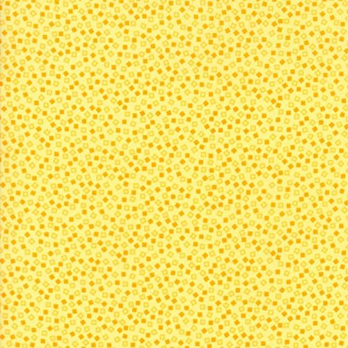 Tiny Orange, Yellow Squares, Golden Yellow, Bluebonnet Patch, Moda, By the Yard