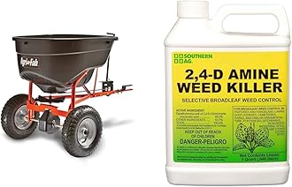 Agri-Fab45-0463 130-Pound Tow Spreader and Southern Ag 32oz Amine 2,4-D Weed Killer