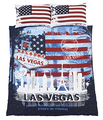 Catherine Lansfield Las Vegas set copripiumino e 2...