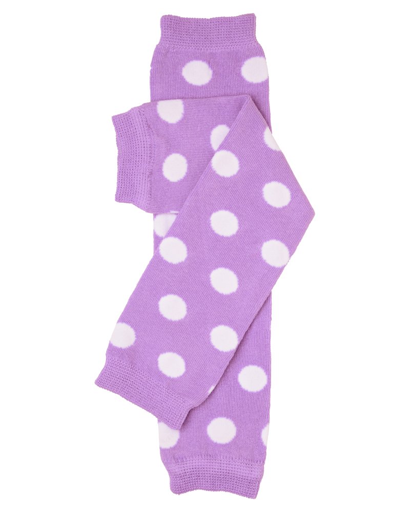Judanzy Lavender Baby Toddler And Child Polka Dot Leg Warmers, Newborn