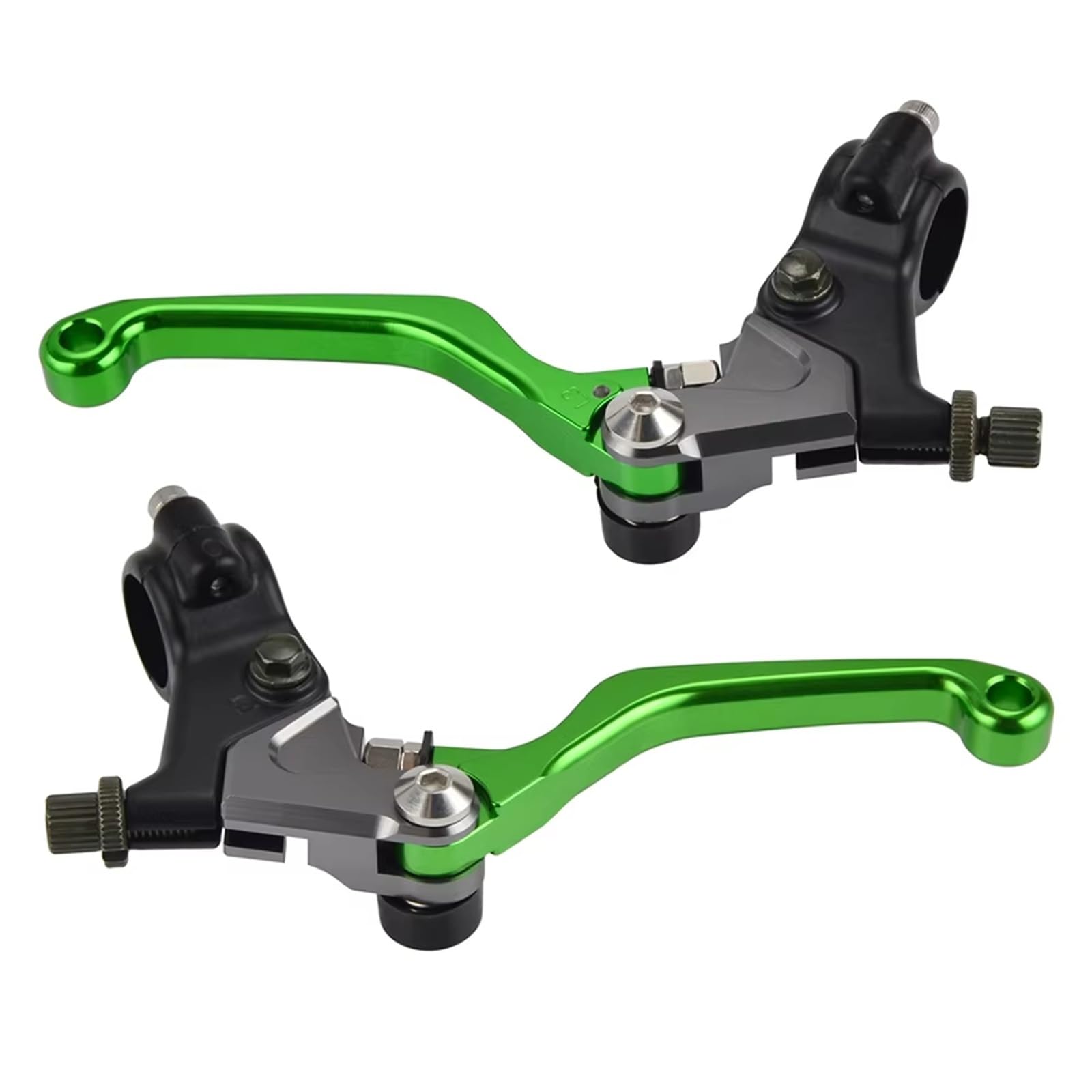 Clutch Lever Handlebar For Kawasaki For KX125 For KX250 For KX450 For KX60 For KX80 For KLX 250 For KDX250 Motorcycle Clutch For RM125 For RM250(Set Green)