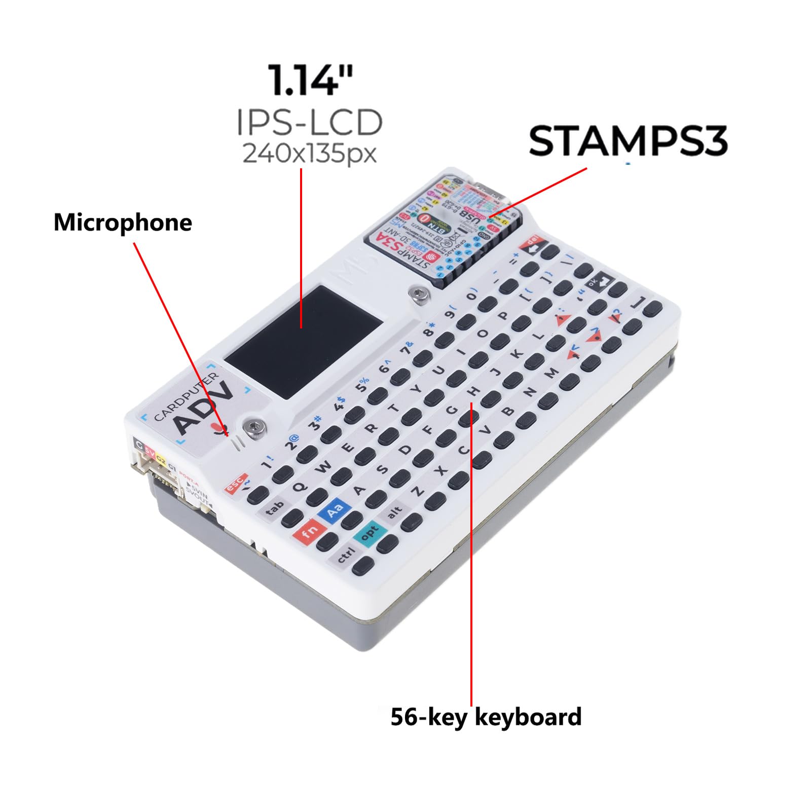 Cardputer Portatile Embedded Systems Scheda di Sviluppo 56 Schede Tastiere Microcontroller StampS3 Programmabile