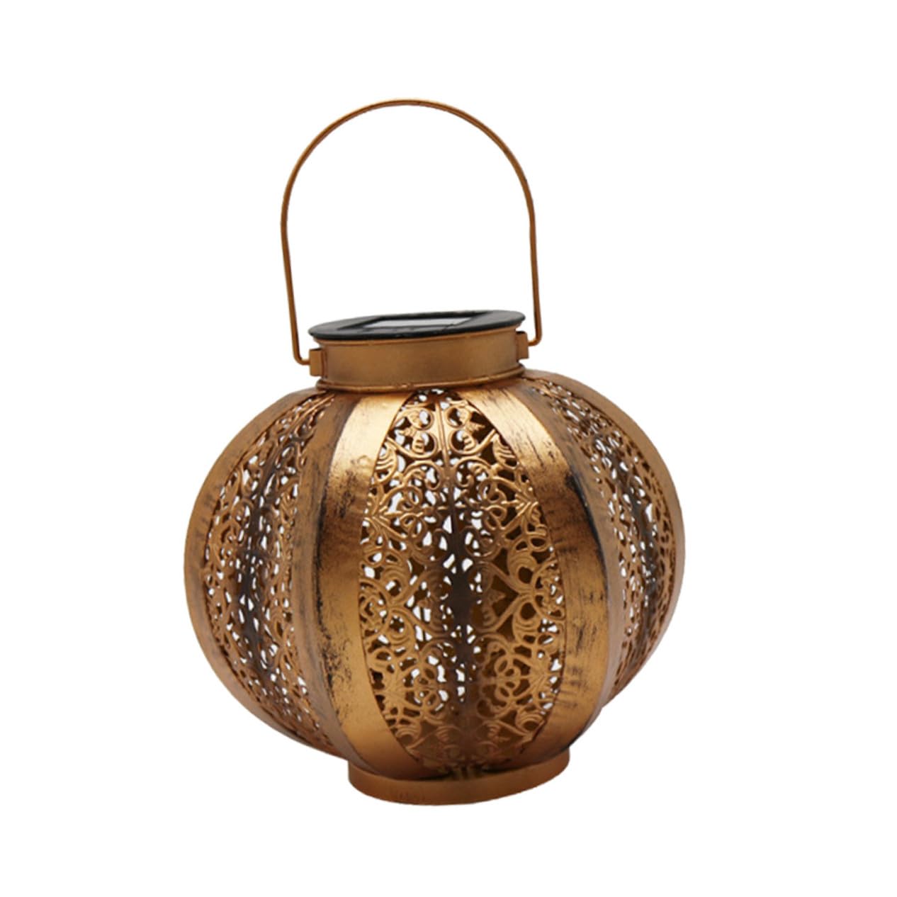 Didiseaon Lámpara LED para Exteriores Luz Solar para Jardín Linterna Colgante Hierro 30 Cm Iluminación Decorativa de Patio Terraza Jardín Energía Solar para Exteriores