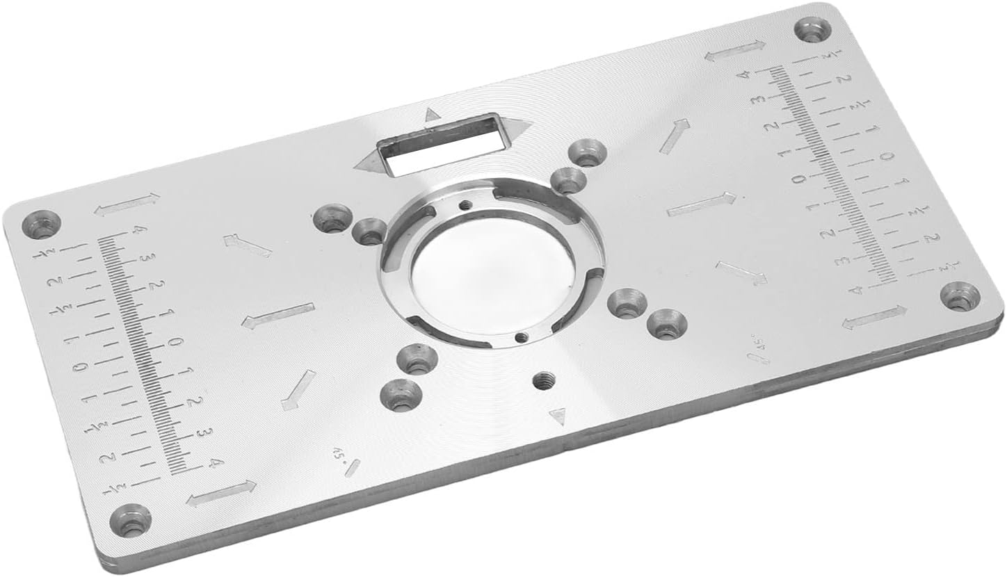 Milling Trimming Machine Router Plate, 12 Holes Center Hole Bushings