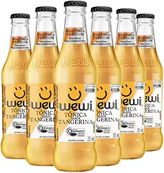 Água Tônica Tangerina 255ml pacote com 6 unidades