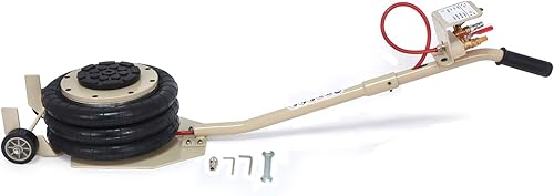 Miniatura 5 de HTTMT - Vehículo portátil de 3 toneladas Elevadores de triple etapa Bolsa Air go Jack alineación del marco de la tienda de camiones de coche