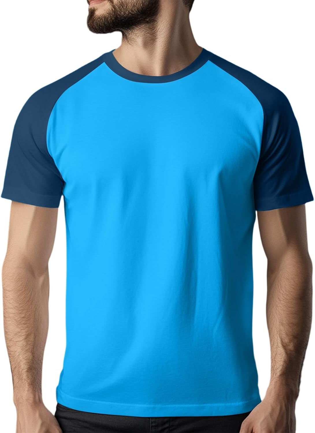 WENKOMG1 Men's T Shirt Short Sleeve Quick Dry Gym Athletic Workout Running Tee Shirts, M-3XL