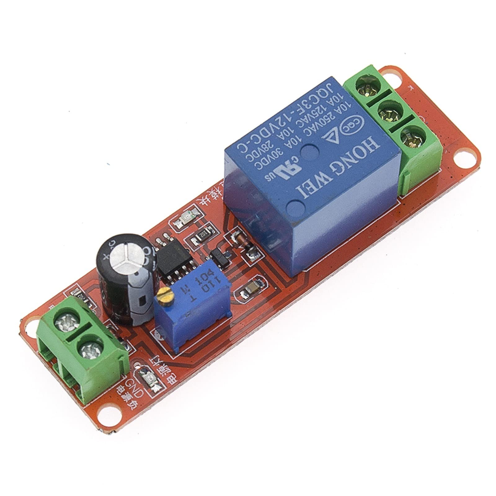 1 Uds., 12V, Temporizador de retardo, módulo de relé de Interruptor monoestable NE555, oscilador de Coche